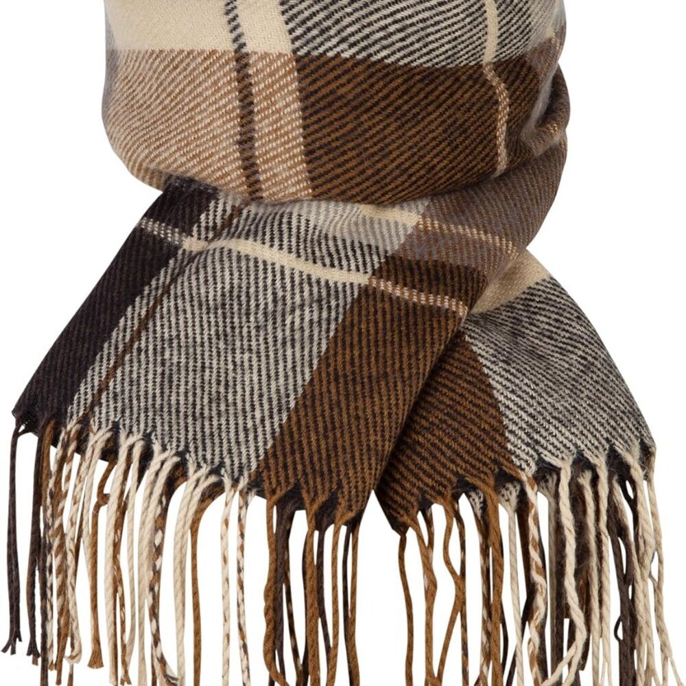 Womens Scarf Fashion Long Plaid Shawls Wraps Big Grid Winter Warm Lattice Large